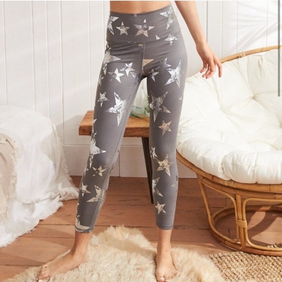 silver star leggings